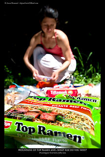 Mountains of Top Ramen...what else do you need?
