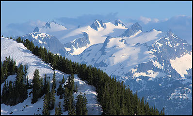 Mount Daniels in the Alpine Lakes Wilderness. Nikkor 300mm f4.5 AIS, Nikon D300.