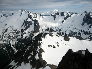 Route to Dome and Sinister from the north