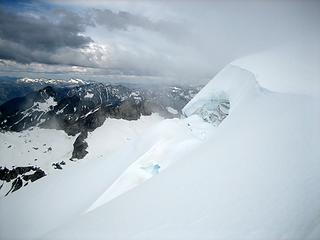 Chikamin glacier - full of crevasses