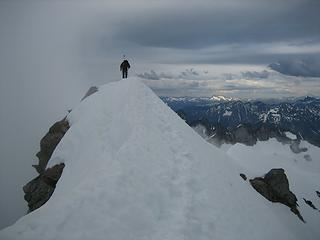 Leaving Dome's summit
