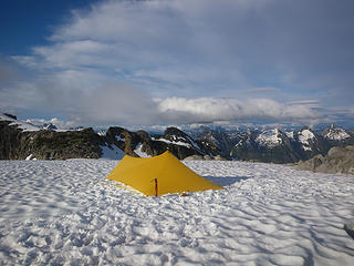 camp above Wiley Lake