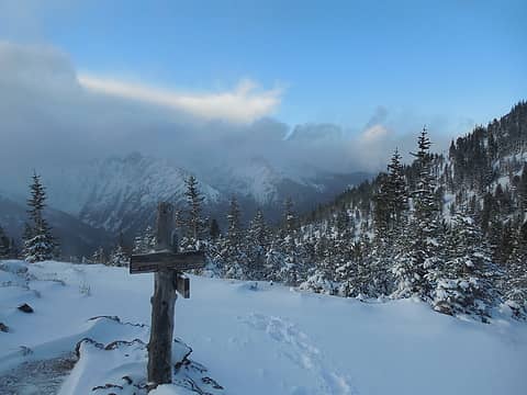 Marmot Pass 1 November 2015 (looking in the general direction of Hurricane ridge... several miles away as the bird flies)