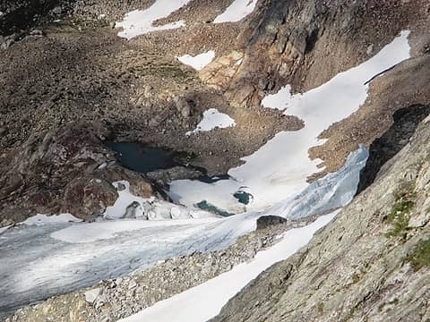 nice looking Glacial tarn below the Neve