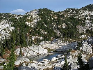 Tarn near Trico-Granite Col