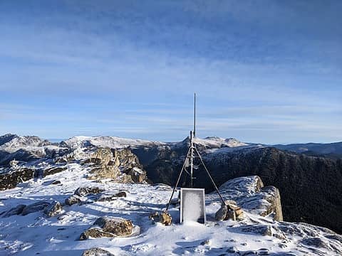 Interesting antenna on the summit.