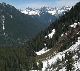 Avalanche from Wright Mtn into Wildcat Creek