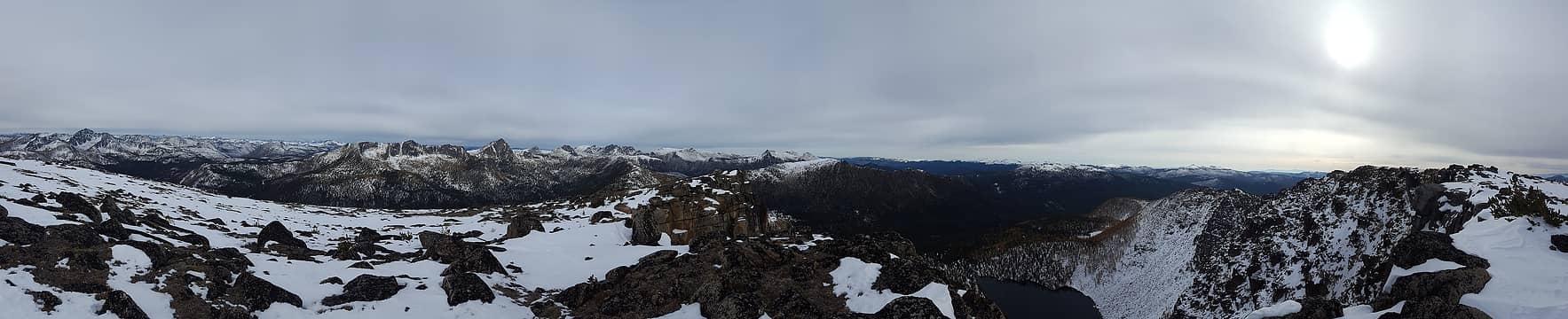 Panorama from Apex summit