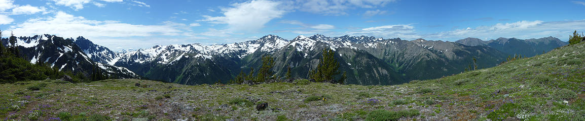 View from above Marmot Pass