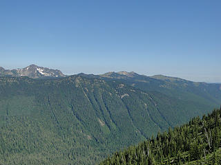 Views from near snow patch on Crystal Peak trail.
