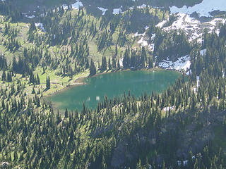 Upper Crystal Lake from Crystal Peak.