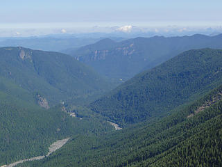 Looking down White River valley from Crystal Peak.
