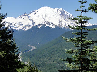 Rainier not far up fork now heading to Crystal Lakes.