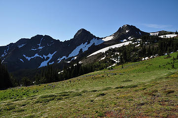 View towards Buckhorn Mountain etc from the Buckhorn Pass area