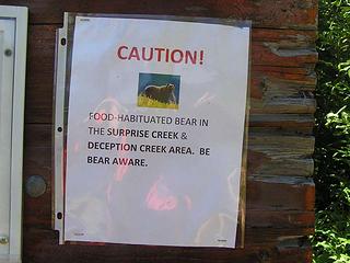 Oh my!  Habituated Bears!  Call the ATF!