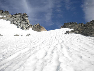 Snow leading to false Summit