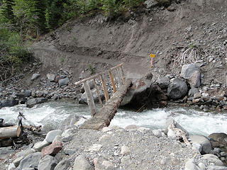 River crossing on Emmons Moraine trail.
