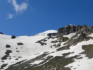Views from turnaround spot above Glacier Basin.