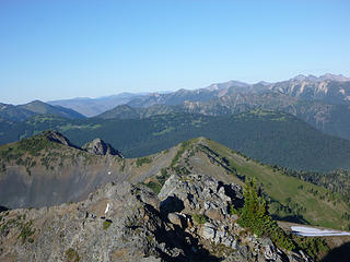 Anacortes Peak on Jackita Ridge and Center Mountain beyond