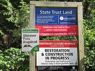 Pass needed for a "Temporary Closure". DNR needs your money!