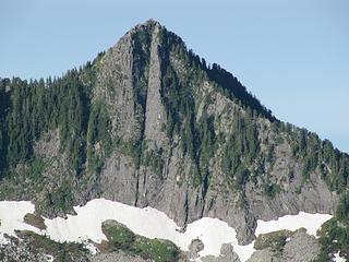 Close up of the striking east face of Pt. 5,137