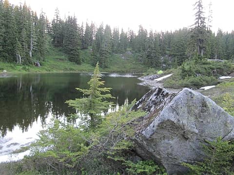 Unnamed lake at head of Deer Creek