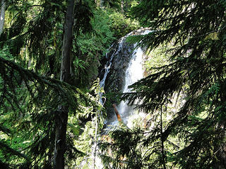 Waterfall just off Owyhigh Lakes trail.