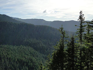 View from Eagle Cliff viewpoint off Spray Park trail.