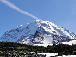 Rainier from lunch spot just off Spray Park trail.