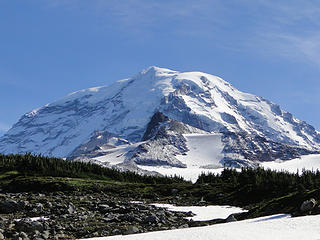 Rainier from lunch spot just off Spray Park trail.