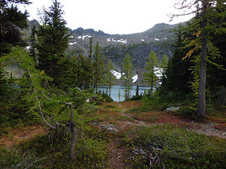 first view of Larch Lake