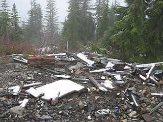What's left of the lookout.