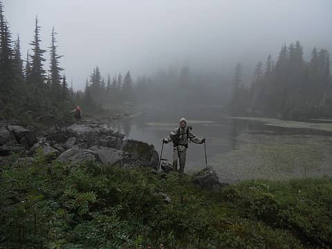 Bear Lakes in the rain (Photo by Pete D)