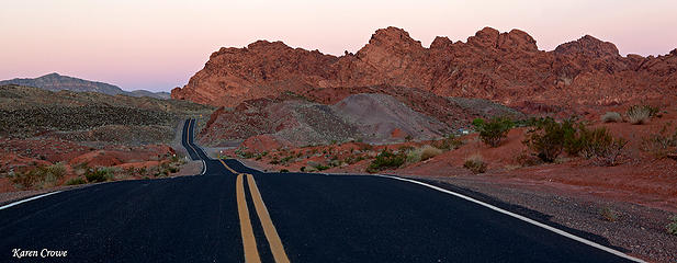Enjoying the solitude of the sun rising over The Valley of Fire