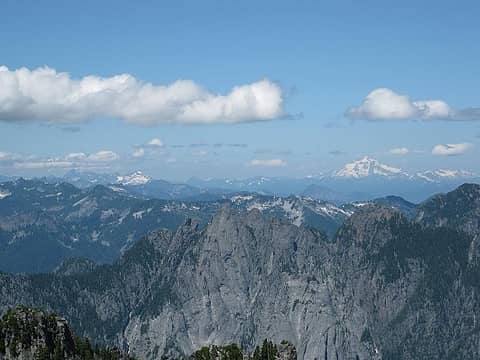 Garfield, Glacier and N. Cascades from the ridge