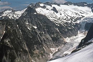 McAllister Glacier from Backbone Ridge  aug 1999-018