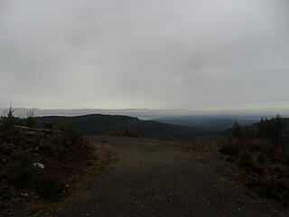 a view NW from logging road clearcut (Green Mtn summit is to the left out of frame)