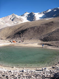One of several tarns around base camp