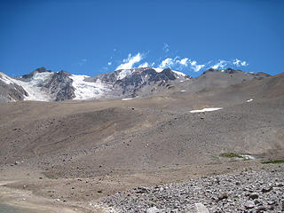 The massive Domuyo with glaciers