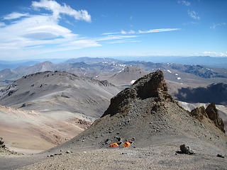 High camp, 3800 meters