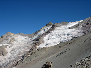 Two glaciers on el Domuyo