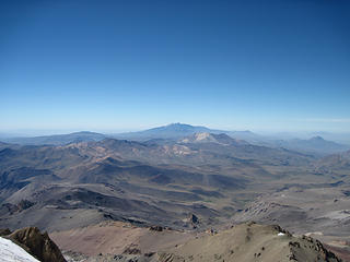 El Volcan Tromen in the distance