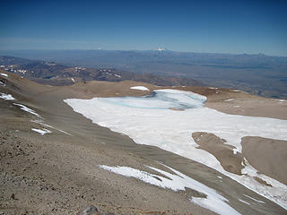 Summit plateau and lake