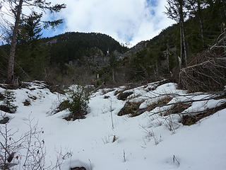 The site of last years big avalanche