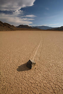 The Racetrack Playa, with its famous moving rocks. 
Death Valley National Park (April 17, 2012)