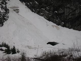 Closeup of the Ice Caves.