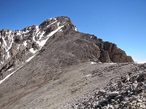the summit above