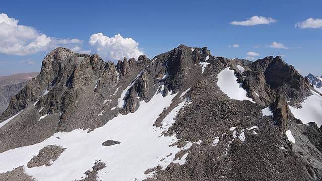 North side of Bastion Peak from Point 13180