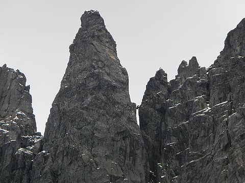 central spire and chockstone