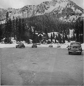 Old photo of Stevens Pass